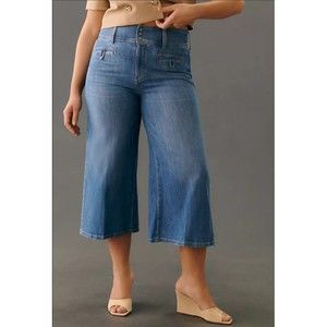 Pilcro Wideleg Crop Trouser Jeans Size 26